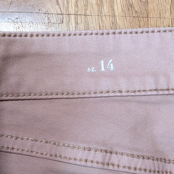 🌸 White House Black Market Skinny Ankle Jeans 🌸 High-Rise Mauve Blush Size 14 - Picture 8 of 13